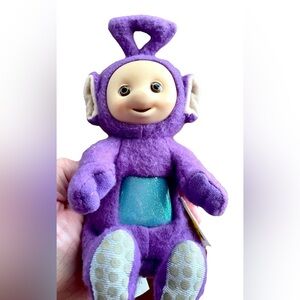 *VINTAGE* Teletubbies Plush - 1998 Tinky Winky - Purple - 7in - Hasbro